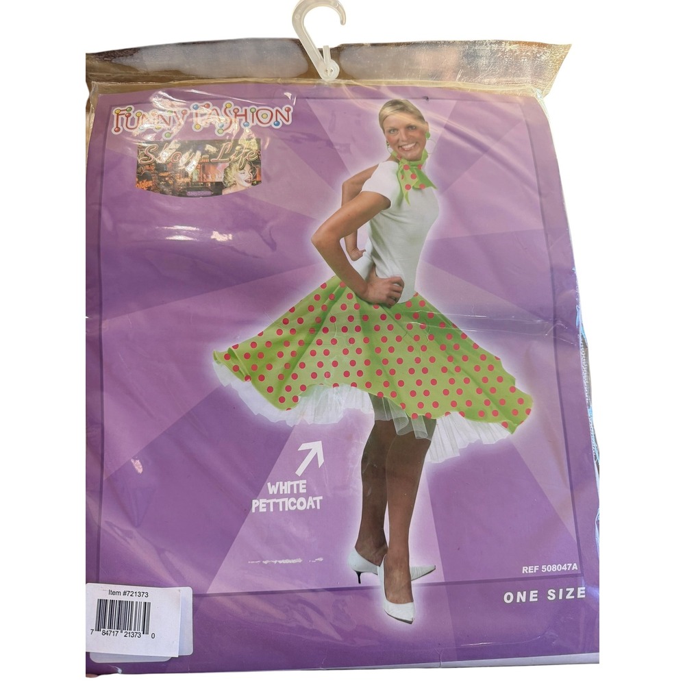 Funny Fashion White Petticoat Crinoline 50s Style Costume Accessory Vintage New